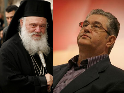 Σε εξέλιξη η συνάντηση Ιερώνυμου – Κουτσούμπα