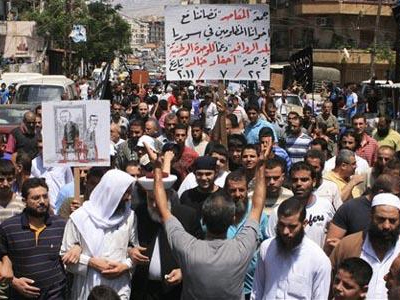 Διαδηλώσεις υπέρ του Ελεύθερου Στρατού της Συρίας