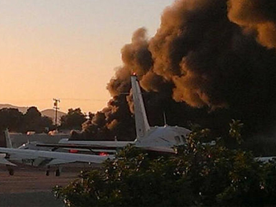 Συνετρίβη αεροσκάφος στη Σάντα Μόνικα