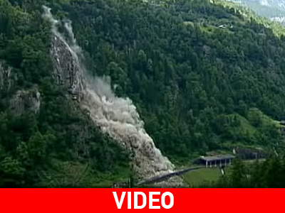Ελβετία: Ελεγχόμενες εκρήξεις on camera
