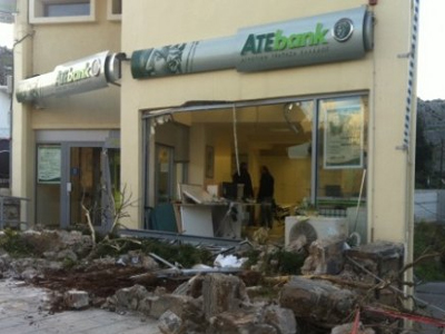 Ανώγεια: «Σήκωσαν» χρηματοκιβώτιο της Αγροτικής – 580.000 ευρώ η λεία των δραστών