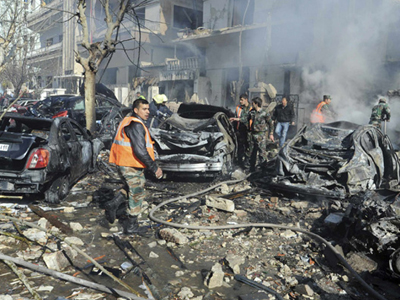 Έκρηξη στο κέντρο της Δαμασκού Έκρηξη στο κέντρο της Δαμασκού