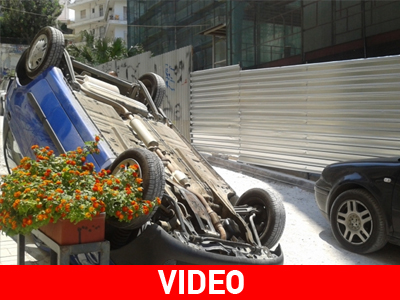 Πάτρα: Δύο τραυματίες από ανατροπή Ι.Χ.