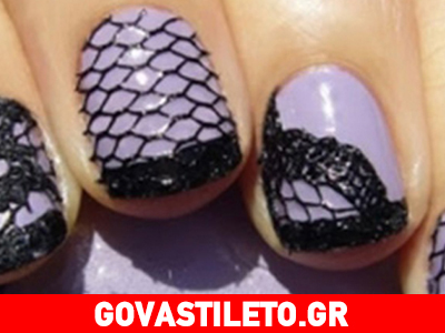 H δαντέλα «φοριέται» και στα νύχια!