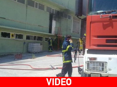 Φωτιά σε εργοστάσιο στο Κορωπί