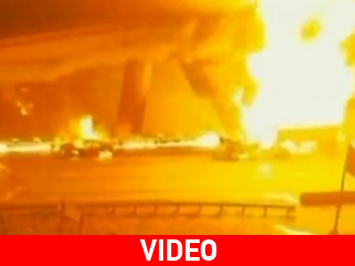 «Κόλαση» φωτιάς σε αυτοκινητόδρομο των Η.Π.Α.