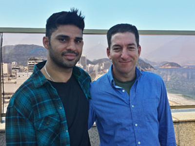 Υπό κράτηση ο σύντροφος του Γκρίνγουολντ