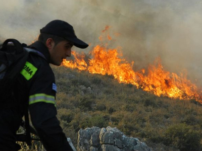 Πυρκαγιά στον Θέρμο