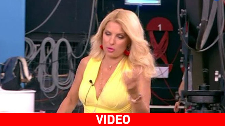 Ελένη Μενεγάκη:Η παρ’ολίγον τούμπα στο σφουγγαρισμένο πλατό