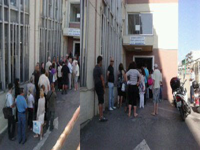 Ουρές στην εφορία Καλαμαριάς