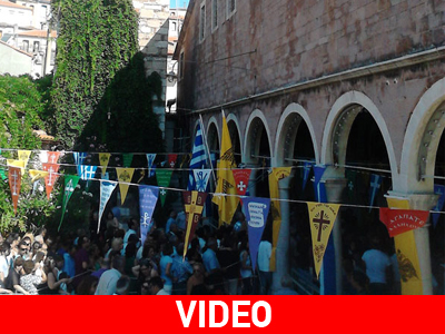 Πλήθος πιστών στην Αγιάσο