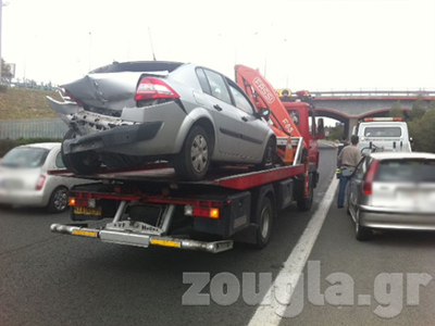 Καραμπόλα στην Εθνική Οδό Αθηνών – Λαμίας