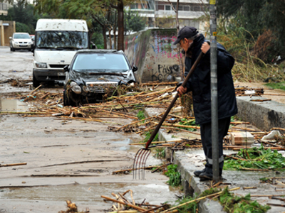 Εργασίες συντήρησης μετά τις καταστροφές που προκάλεσε η ισχυρή καταιγίδα
