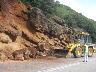 Κατολισθήσεις στα ορεινά της Αχαΐας