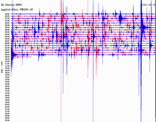 Δείτε πώς κατέγραψε τη δόνηση ο σεισμογράφος που είναι εγκατεστημένος στο χωριό Κηπούρια