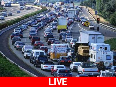 Πυκνή ροή στην Ε.Ο. Αθηνών-Λαμίας/Ουρά 2 χλμ. στην Ελευσίνα