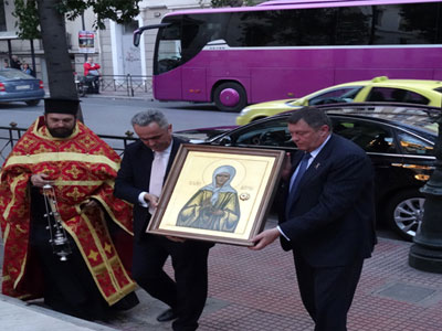 Η Εικόνα της Οσίας Ματρώνας στην Αθήνα
