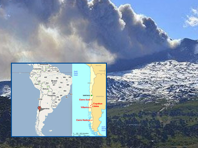 Εκκενώνεται η περιοχή γύρω από το ηφαίστειο Κοπάχουε