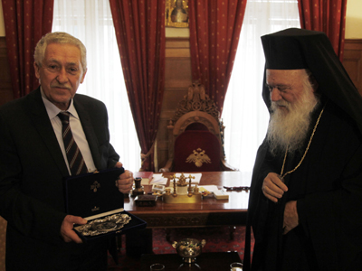 Συνάντηση με τον Αρχιεπίσκοπο είχε ο Φ. Κουβέλης