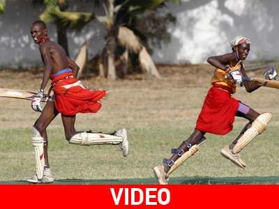 Όταν οι Μασάι παίζουν κρίκετ…