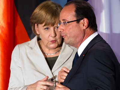 Συνάντηση Μέρκελ – Ολάντ πριν από την ευρωπαϊκή Σύνοδο Κορυφής