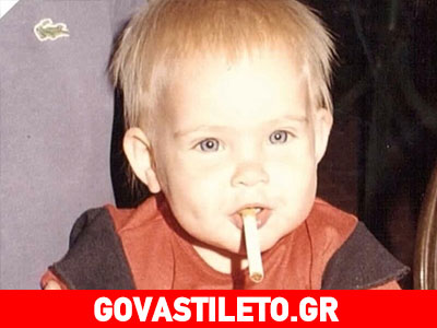 Ποια διάσημη είναι το μωρό της φωτογραφίας με το τσιγάρο στο στόμα;