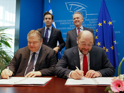 Παρέμβαση Βενιζέλου στο Ευρωκοινοβούλιο για την Τραπεζική Ένωση