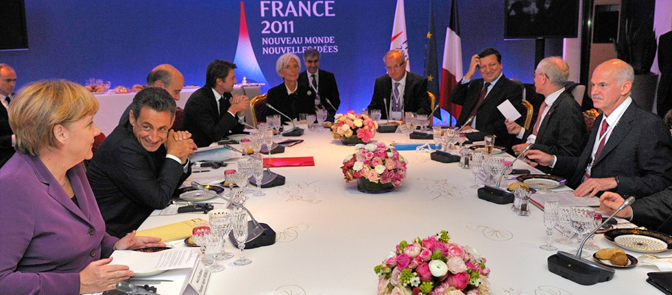 Στιγμιότυπο από γεύμα των G20 στις Κάννες