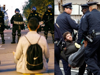 Συμπλοκές διαδηλωτών – αστυνομίας στο Όκλαντ