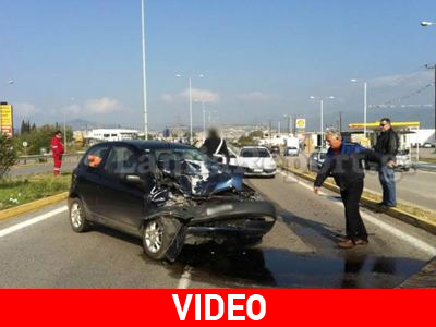 Τροχαίο με τραυματία οδηγό στη Λαμία