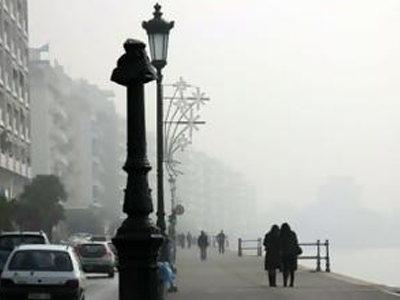 Σημαντικά προβλήματα από την ομίχλη στη Θεσσαλονίκη