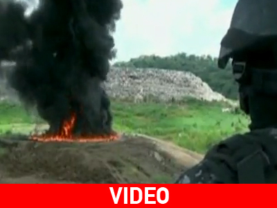 Παναμάς: Στην πυρά εννέα τόνοι ναρκωτικών