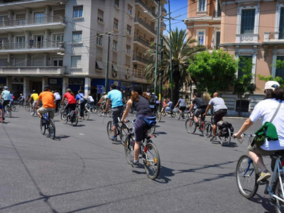Μαζική συμμετοχή στην ποδηλατοπορεία