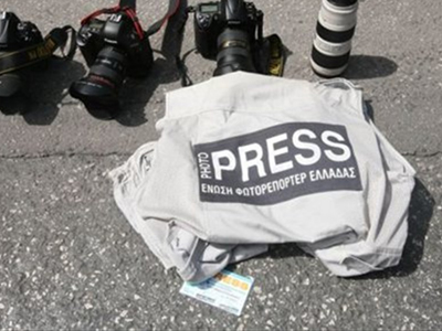 Συγκέντρωση διαμαρτυρίας των φωτορεπόρτερ στη Θεσσαλονίκη
