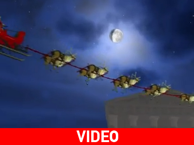 Ο Αϊ Βασίλης πέρασε πάνω από την Ακρόπολη