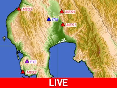 Ζωντανά στη zougla.gr η σεισμική δραστηριότητα στη Μεσσηνία