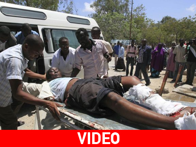 Η στιγμή της έκρηξης στη Σομαλία