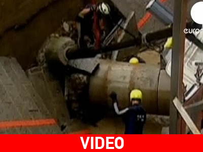 Ταϊβάν: Κατάρρευση δρόμου on camera