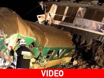 Μετωπική σύγκρουση τρένων στην Πολωνία