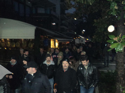 Μεγάλη συγκέντρωση και στα Τρίκαλα