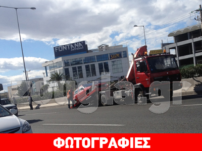 Σύγκρουση οχημάτων στην Εθνική Οδό