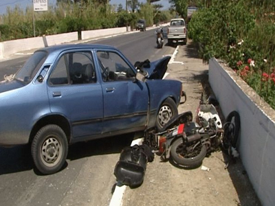 Κρήτη: Τρεις τραυματίες σε τροχαίο