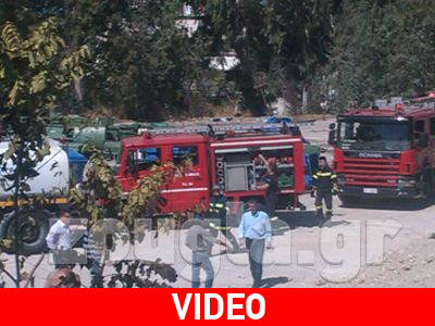 Πυρκαγιά σε εργοστάσιο στην Αγ. Βαρβάρα