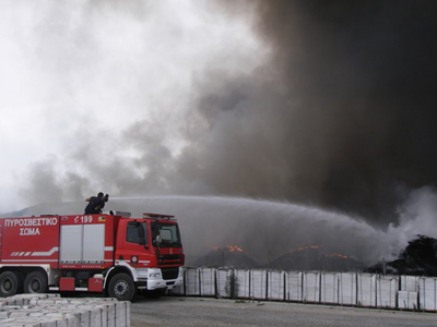 Πυρκαγιά στη ΒΙ.ΠΕ. Κοζάνης