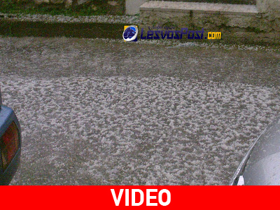 Προβλήματα από την ισχυρή χαλαζόπτωση στη Μυτιλήνη