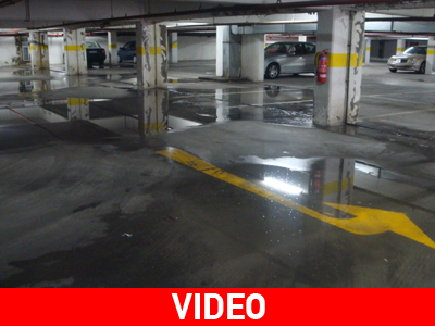 Πλημμύρισε το δημοτικό πάρκινγκ Ξάνθης