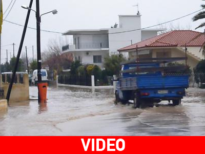 Πλημμύρισε η Ξάνθη – Σοβαρά προβλήματα από τη νεροποντή