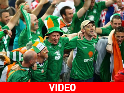 Η φανταστική κερκίδα των Ιρλανδών