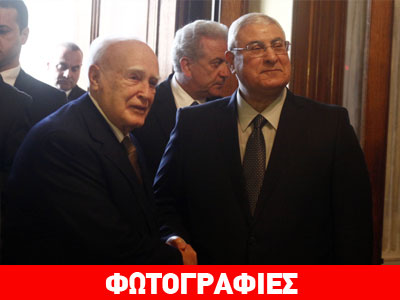 Συνάντηση Παπούλια με τον μεταβατικό Πρόεδρο της Αιγύπτου