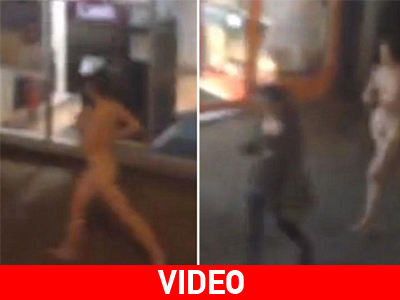 Γυναίκα κάνει τζόκινγκ ολόγυμνη